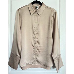 Anne Klein Women's L Button Down Blouse